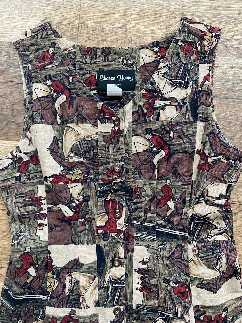 Sharon Young Vintage Jockey Maxi Dress Womens 2
